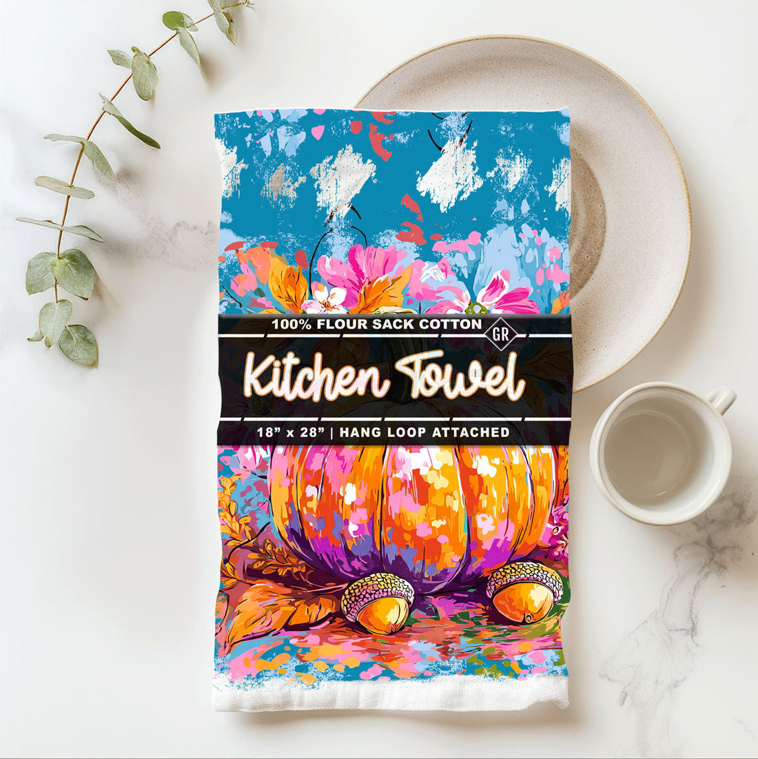 Painted Pumpkin Towel — alternate product view 23