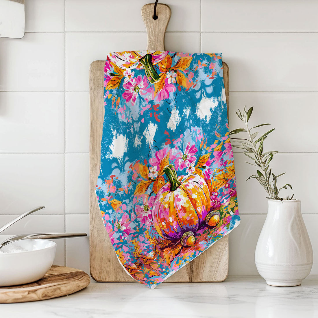 Painted Pumpkin Towel — alternate product view 14