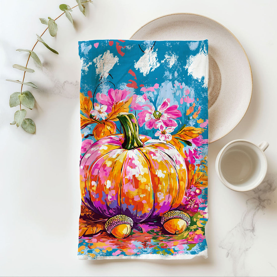 Painted Pumpkin Towel — alternate product view 22