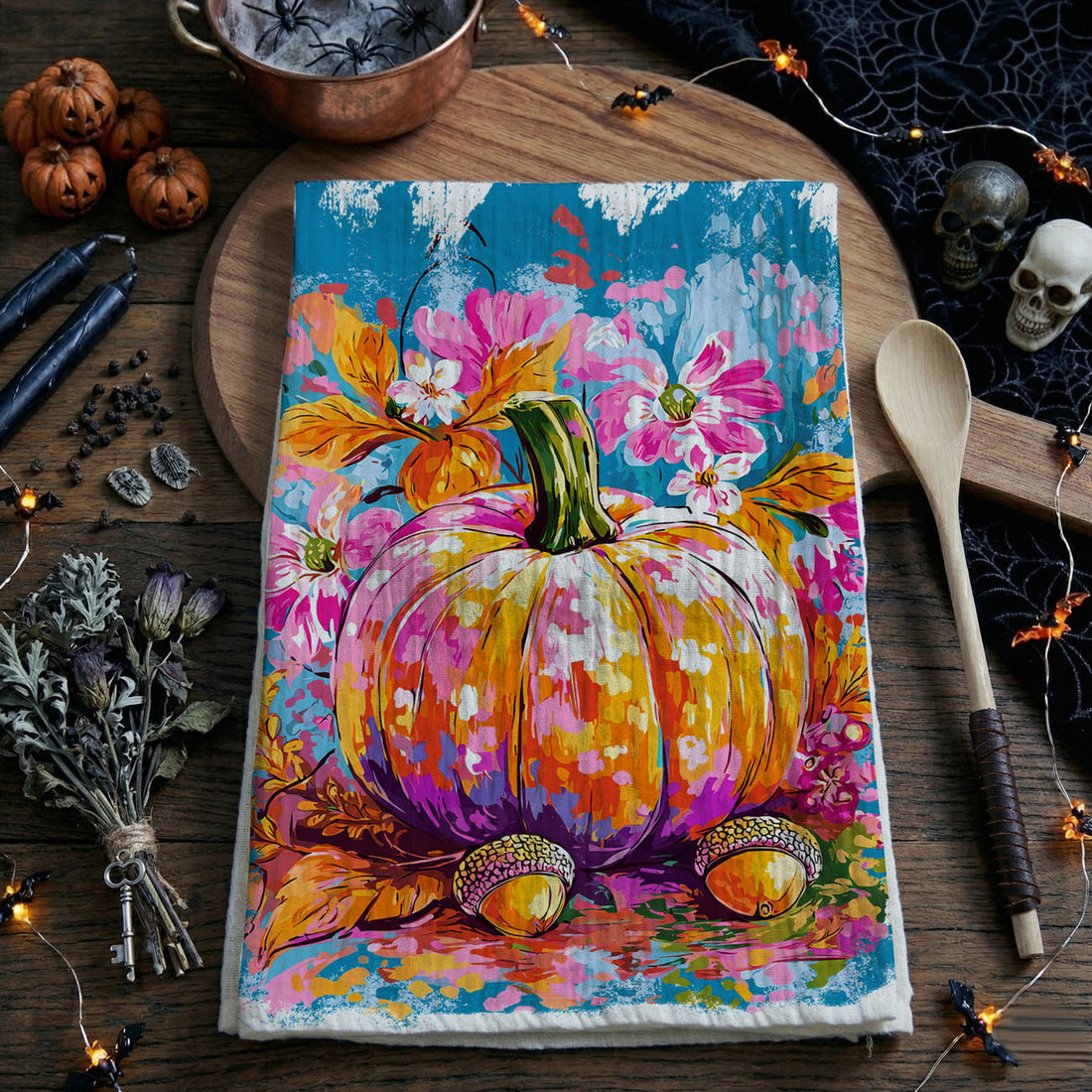 Painted Pumpkin Towel — alternate product view 21