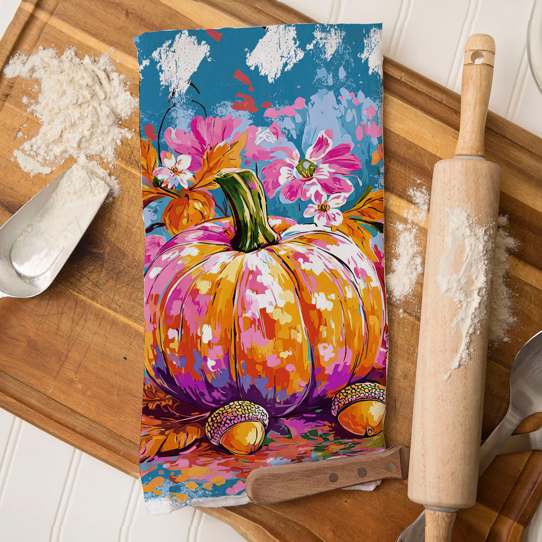 Painted Pumpkin Towel — alternate product view 28