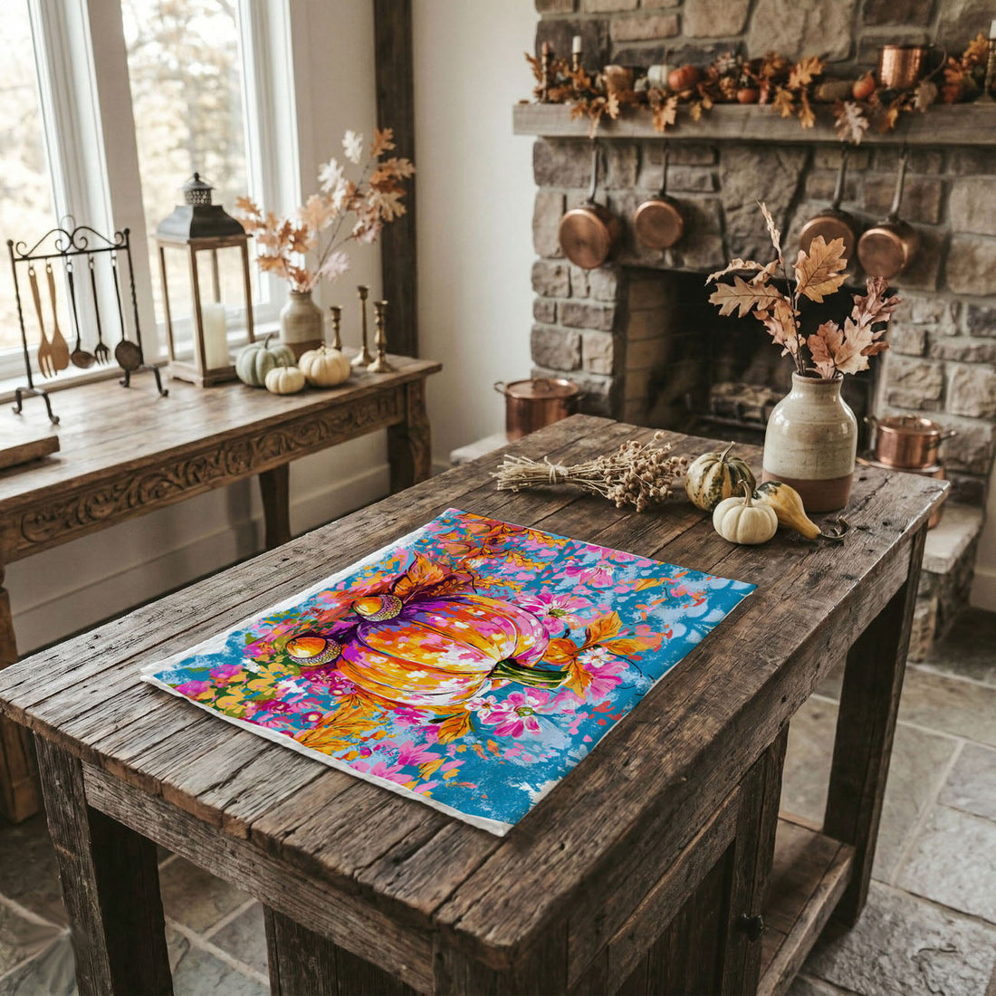 Painted Pumpkin Towel — alternate product view 5