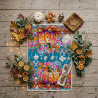 Painted Pumpkin Towel — alternate product view 2