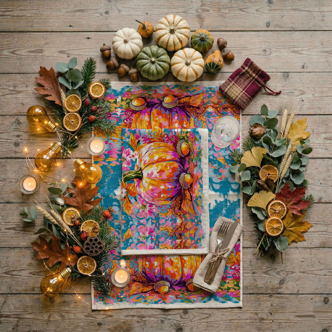Painted Pumpkin Towel — alternate product view 15