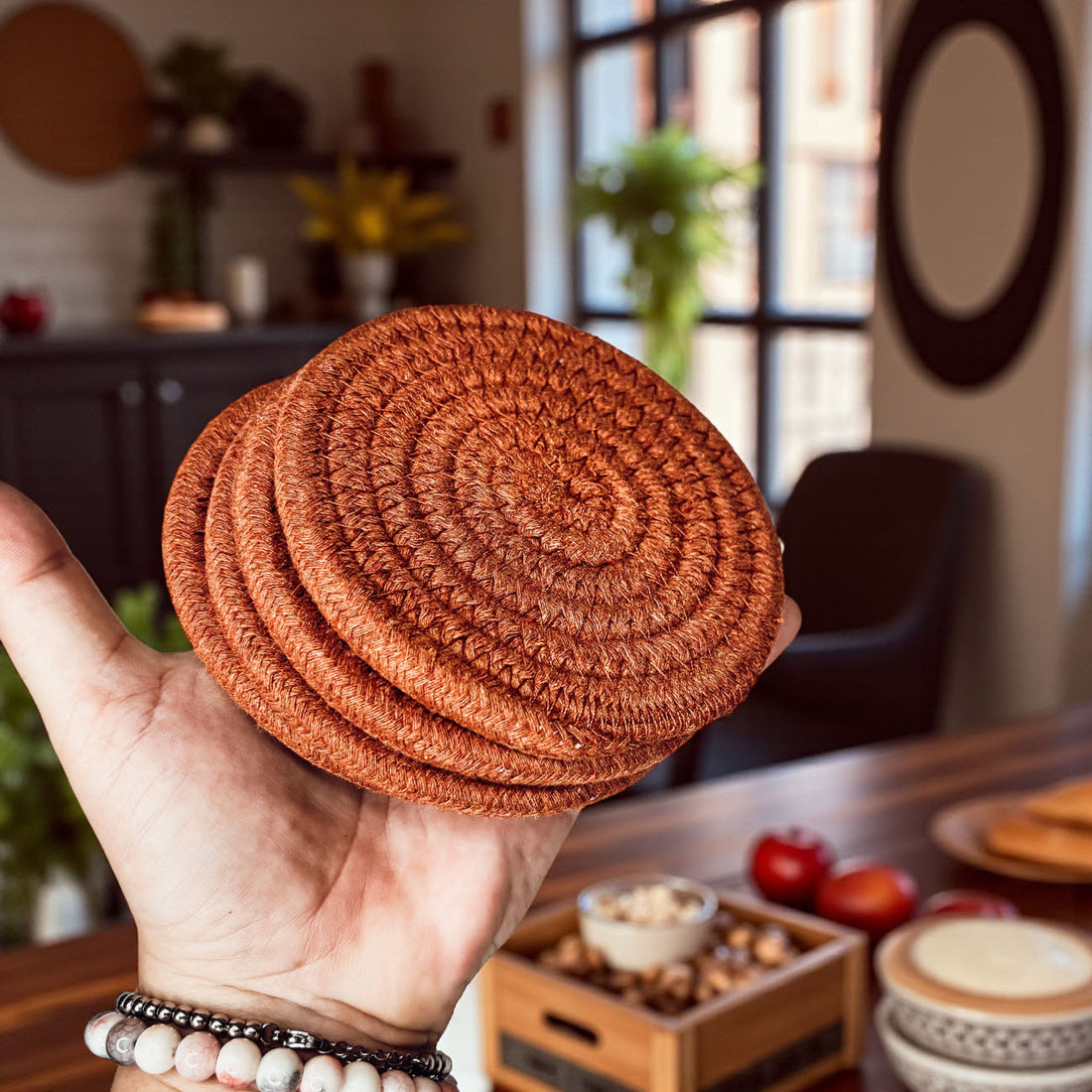 Fall Braided Coaster Set — alternate product view 58