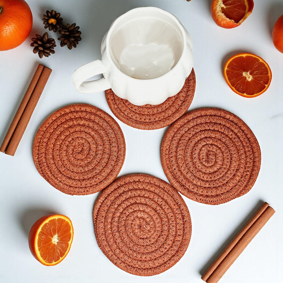 Fall Braided Coaster Set — alternate product view 55