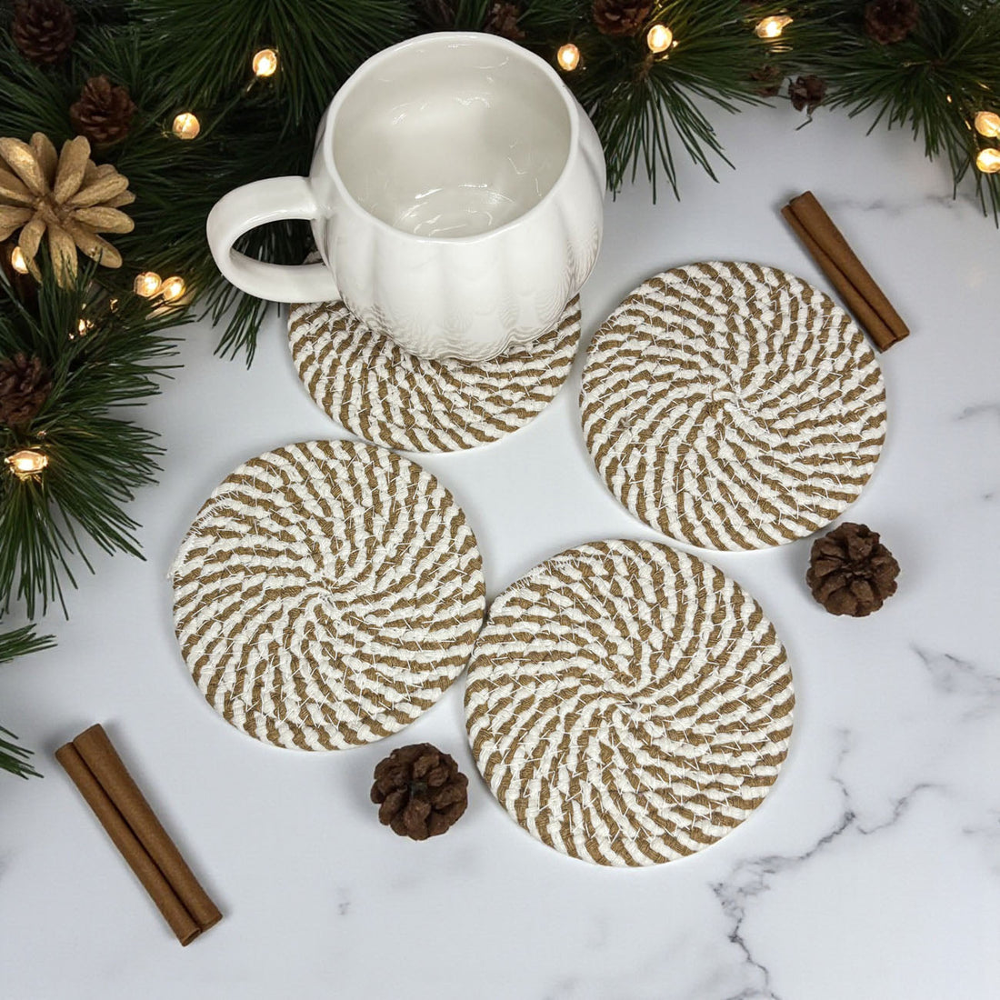 Fall Braided Coaster Set — alternate product view 68