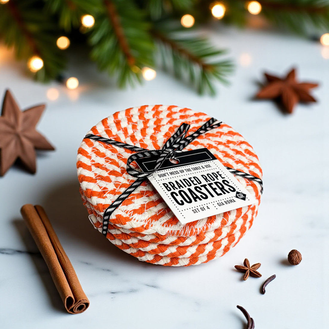 Fall Braided Coaster Set — alternate product view 59