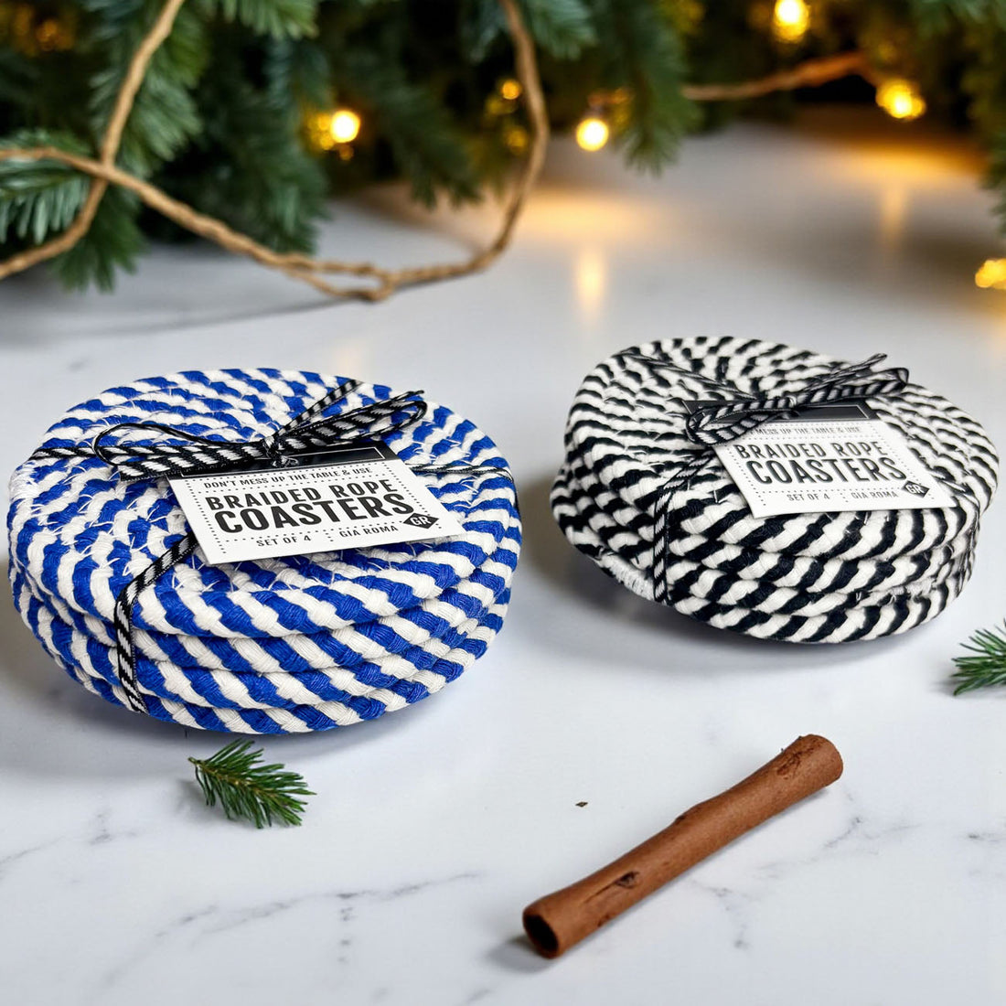 Blue Braided Coasters — alternate product view 23