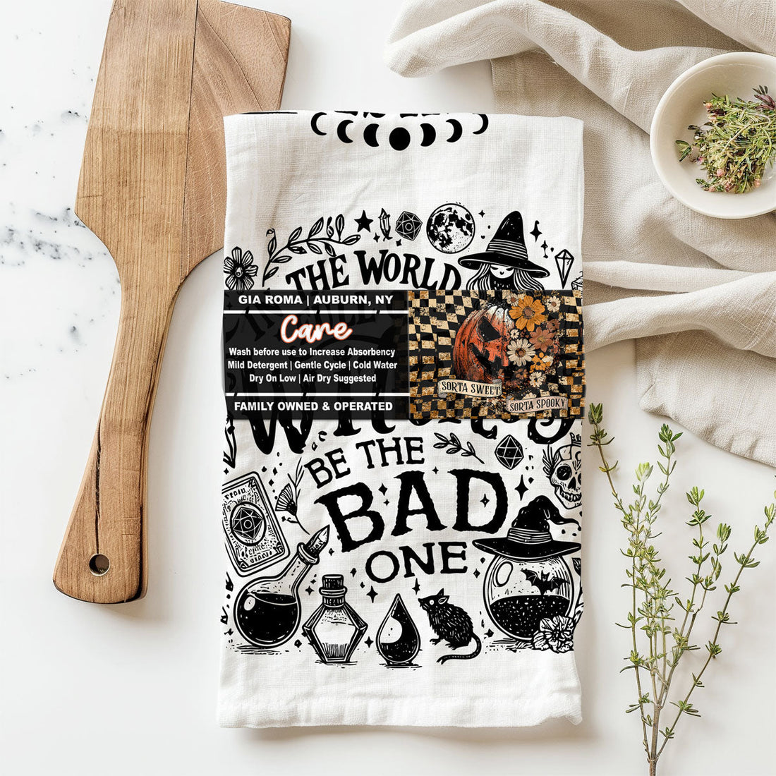 Double-Sided Witch Towel — alternate product view 42