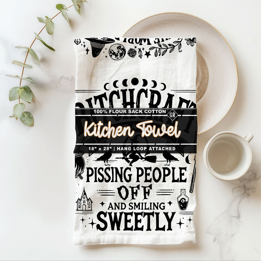 Double-Sided Witch Towel — alternate product view 43