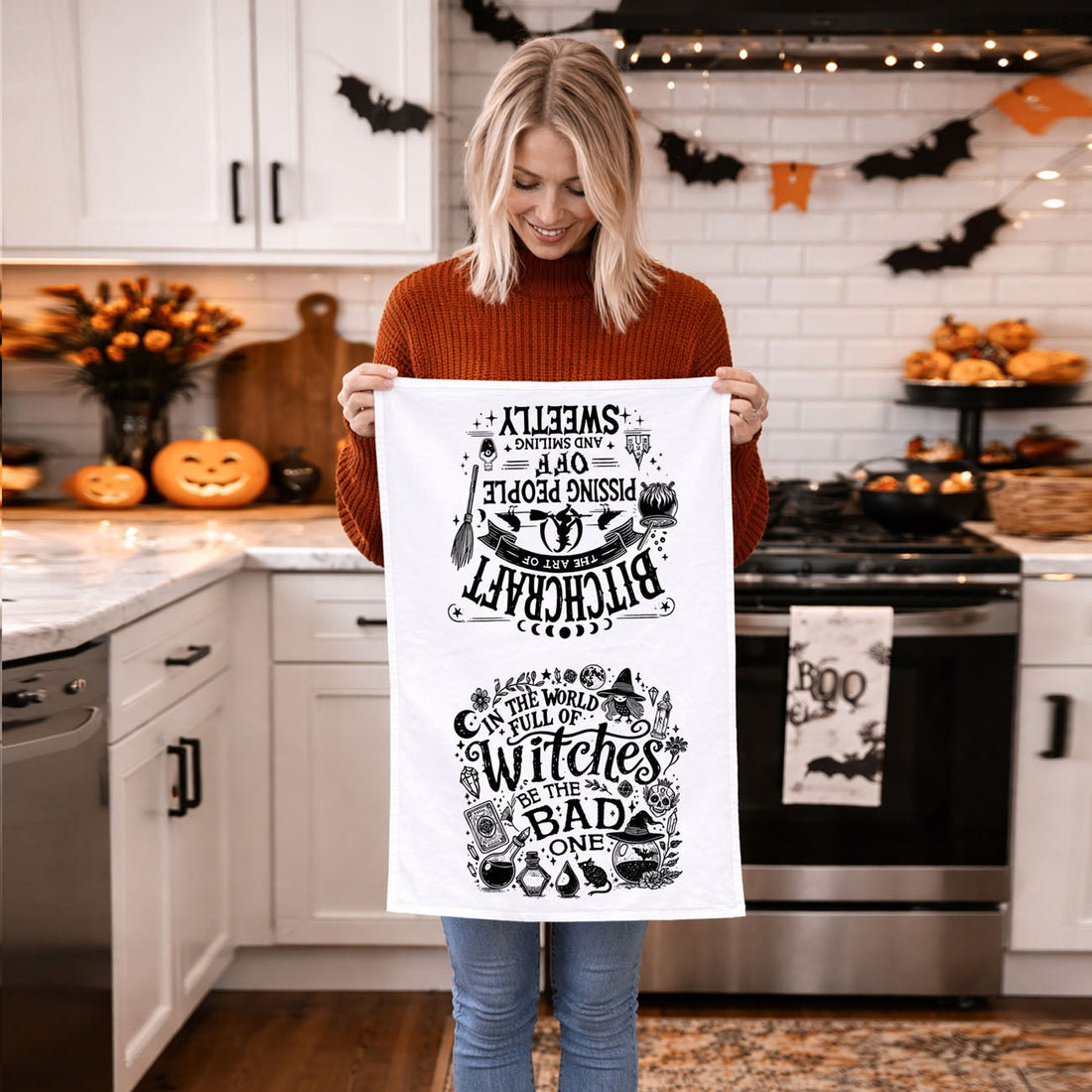 Double-Sided Witch Towel — alternate product view 22