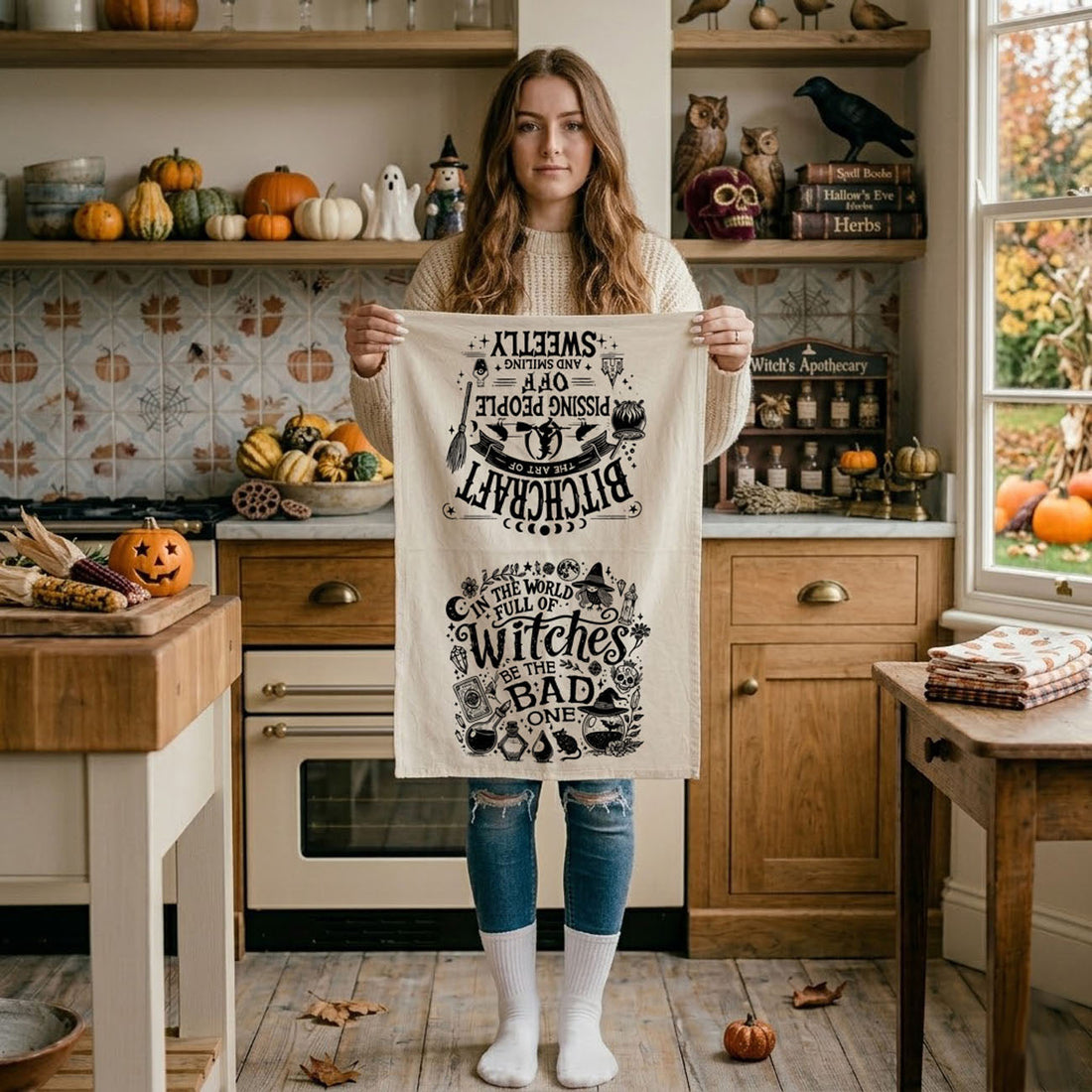 Double-Sided Witch Towel — alternate product view 14