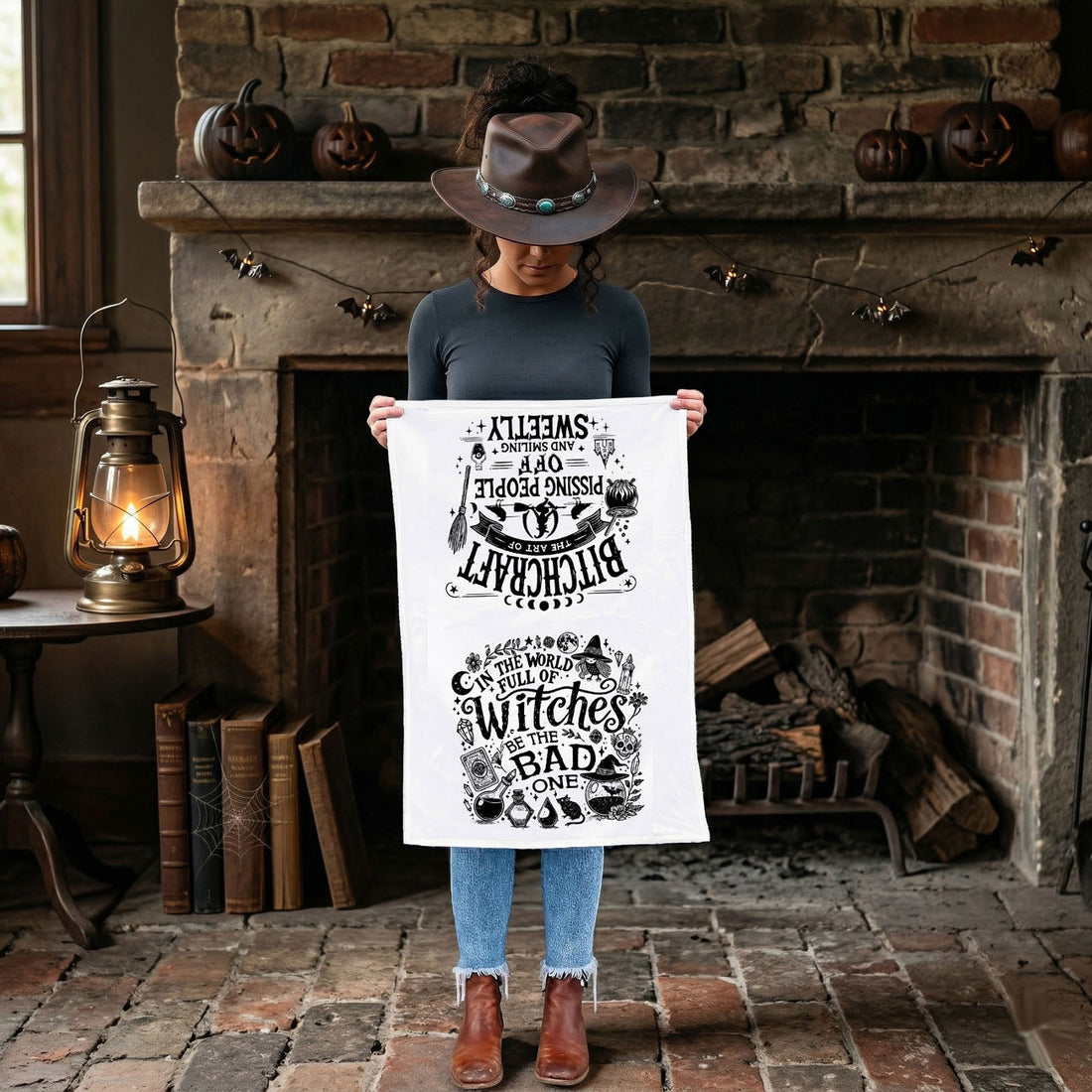 Double-Sided Witch Towel — alternate product view 12