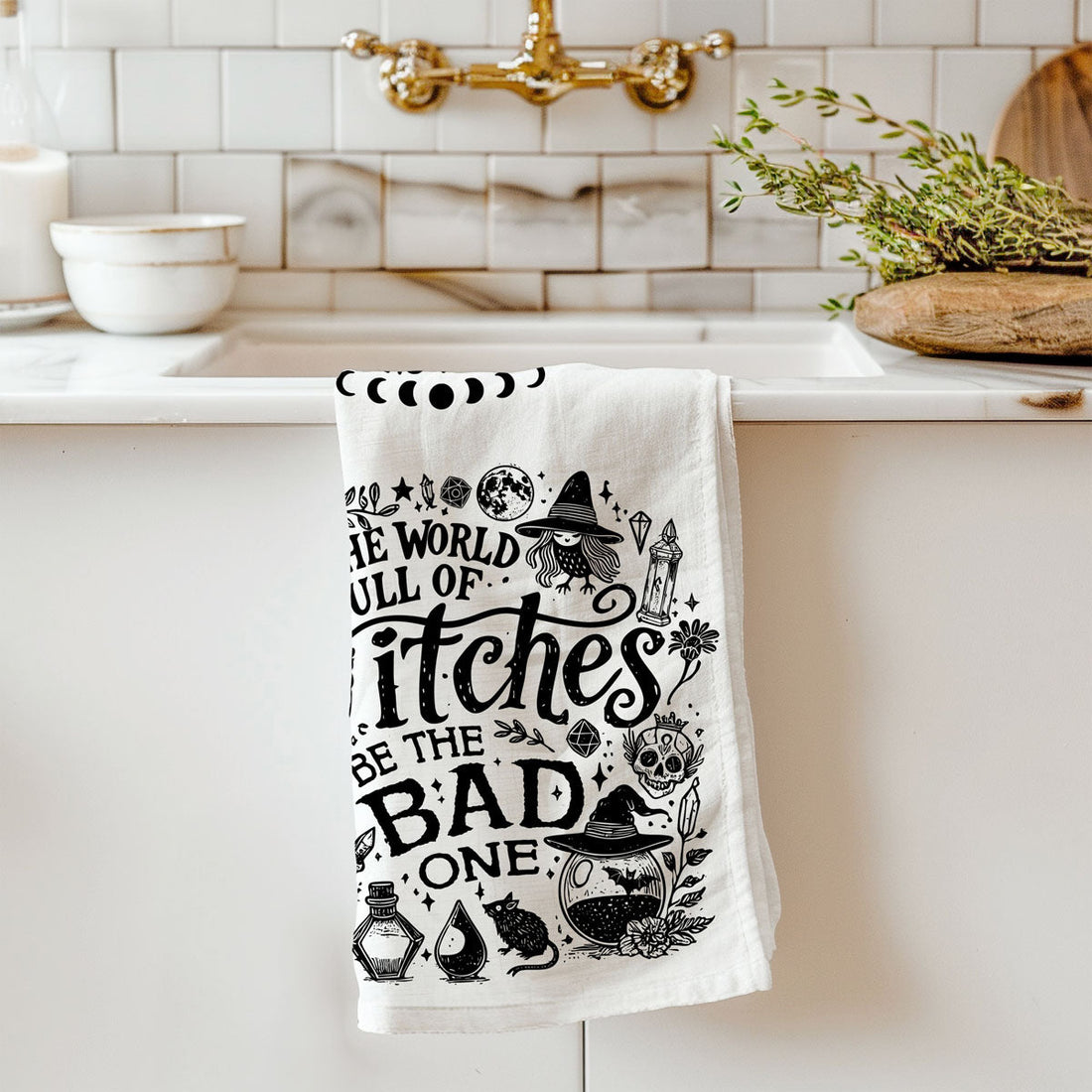 Double-Sided Witch Towel — alternate product view 35