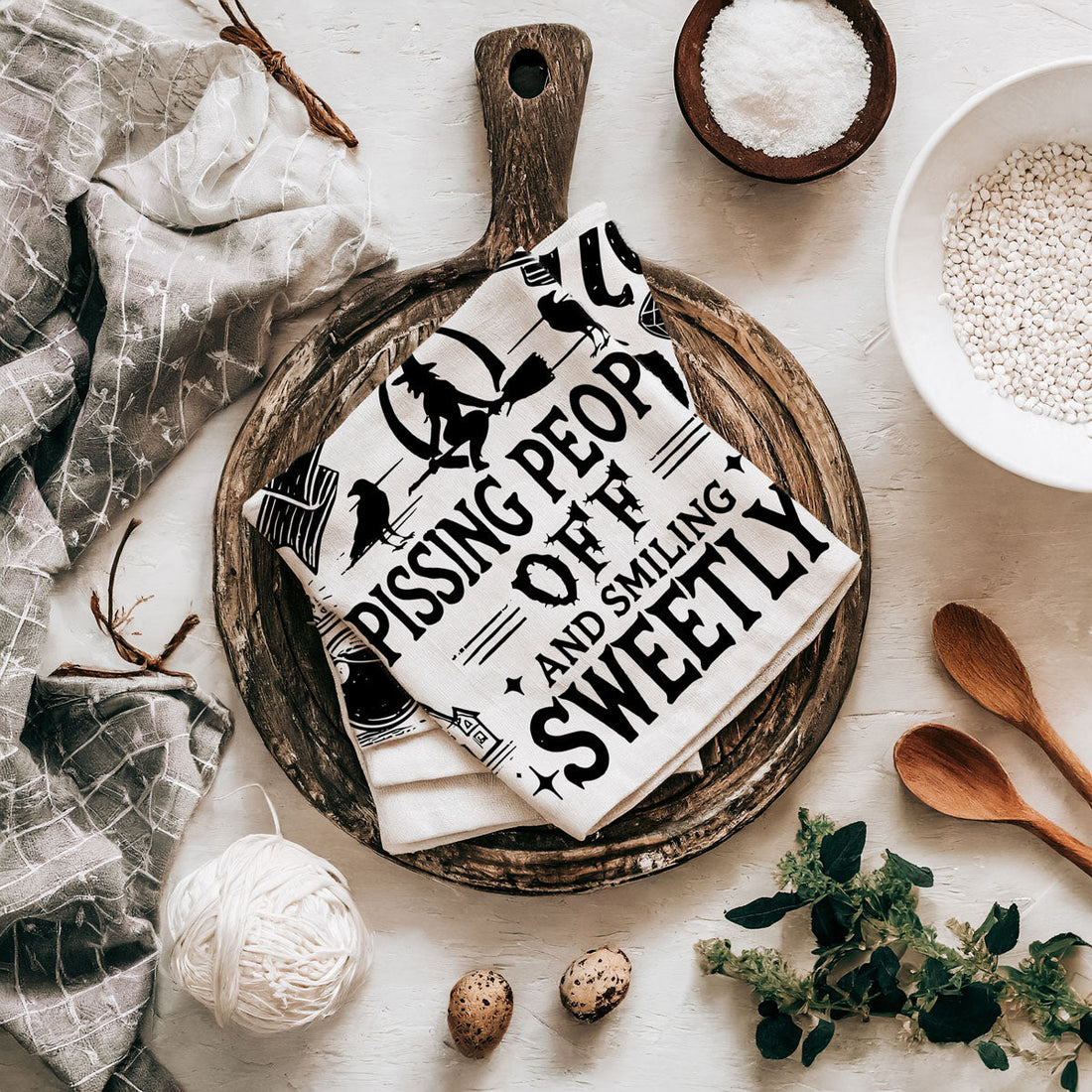 Double-Sided Witch Towel — alternate product view 37