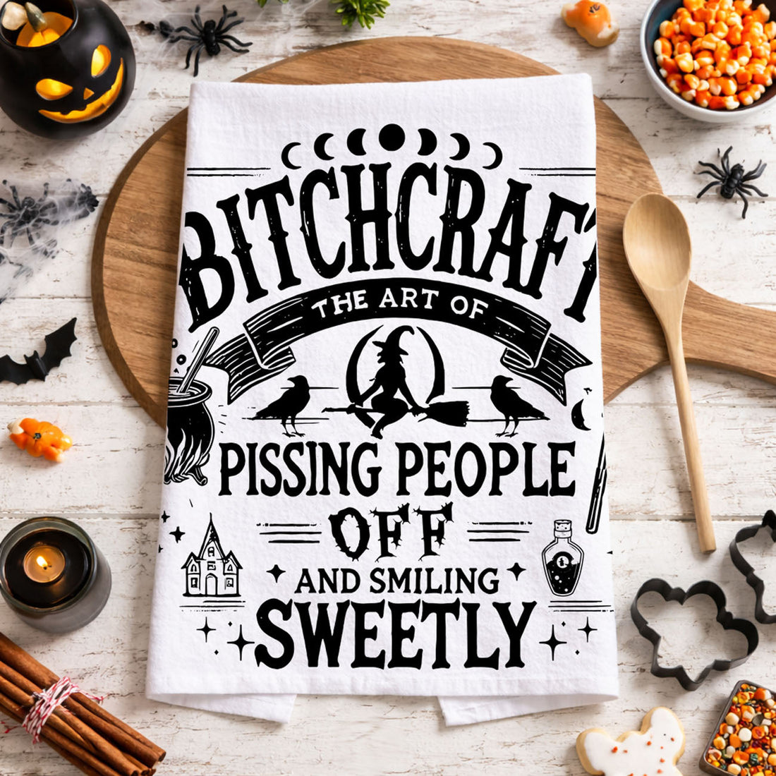 Double-Sided Witch Towel — alternate product view 9