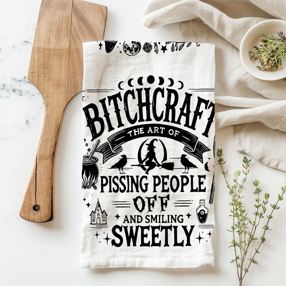 Double-Sided Witch Towel — alternate product view 30