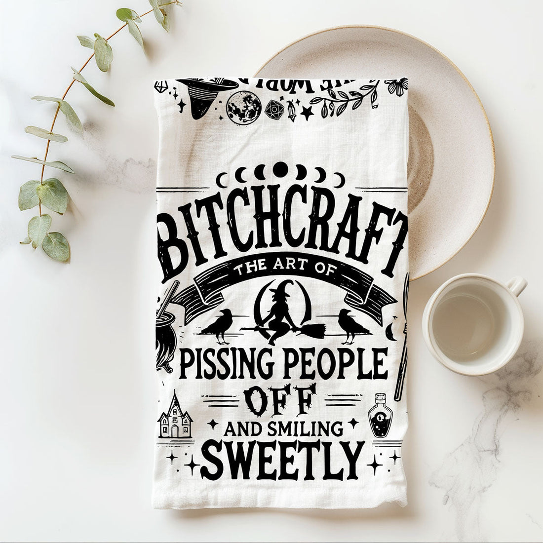 Double-Sided Witch Towel — alternate product view 27