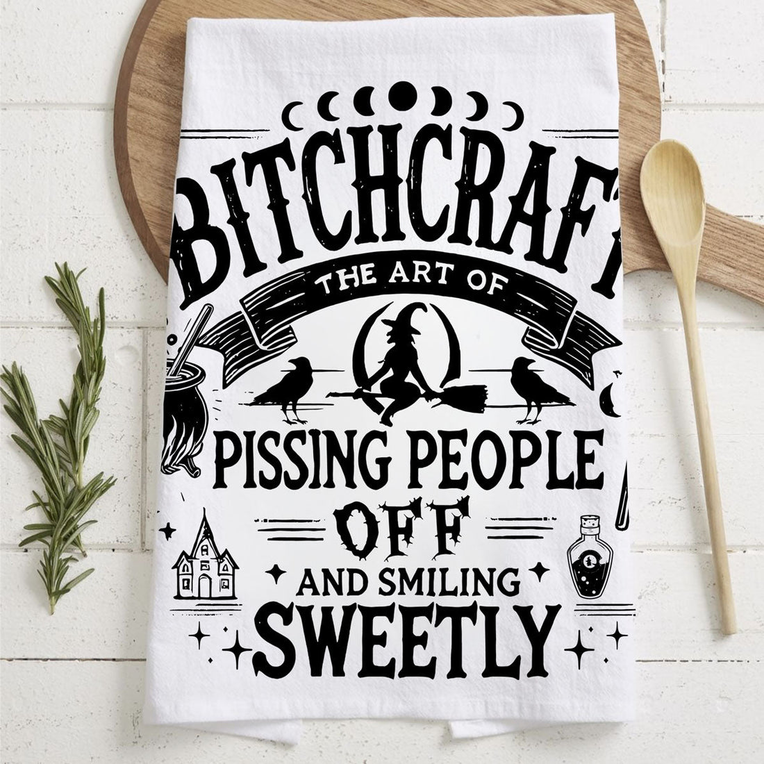 Double-Sided Witch Towel — alternate product view 13