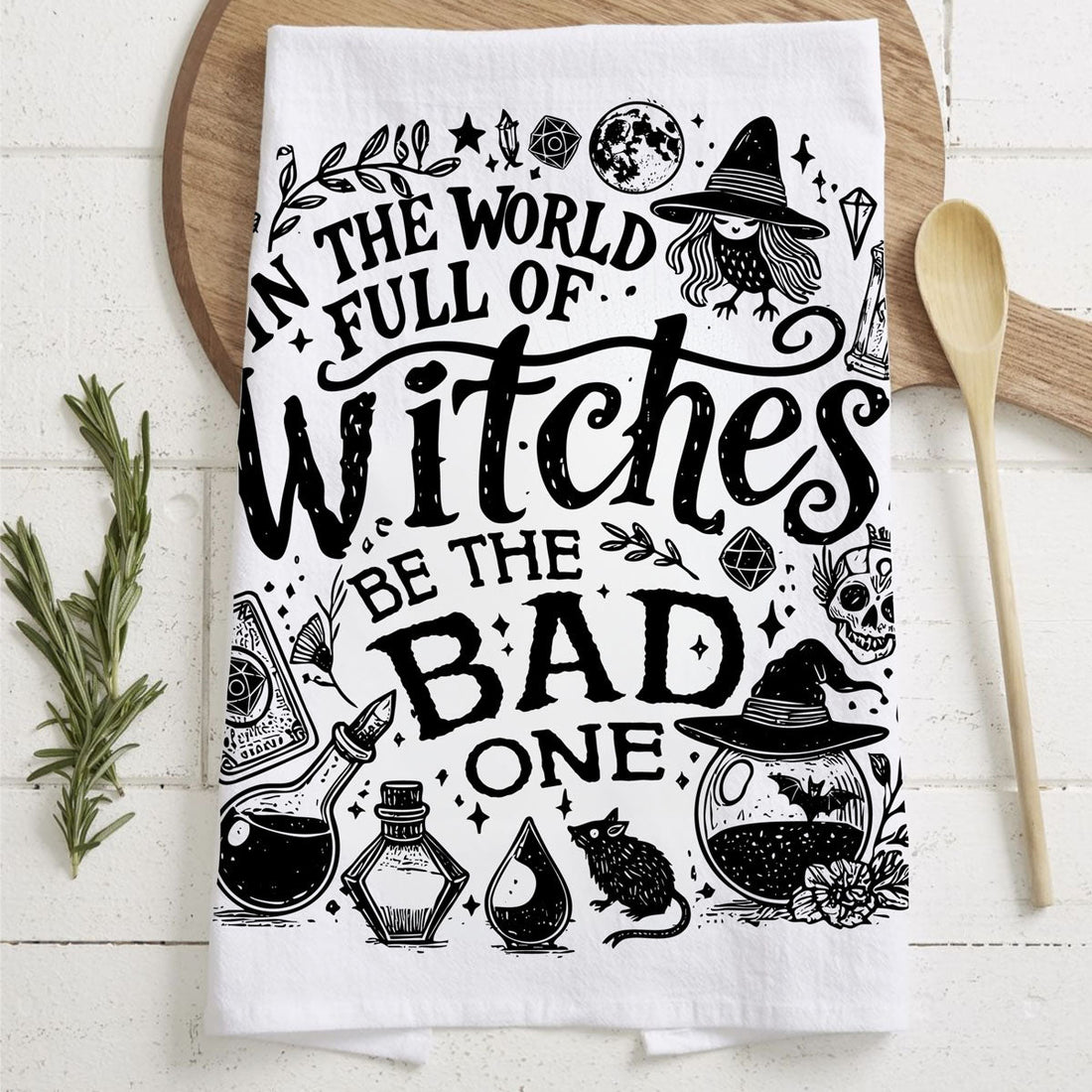 Double-Sided Witch Towel — alternate product view 10