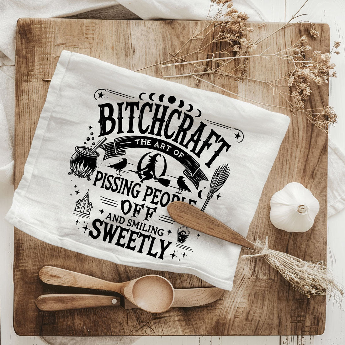 Double-Sided Witch Towel — alternate product view 17