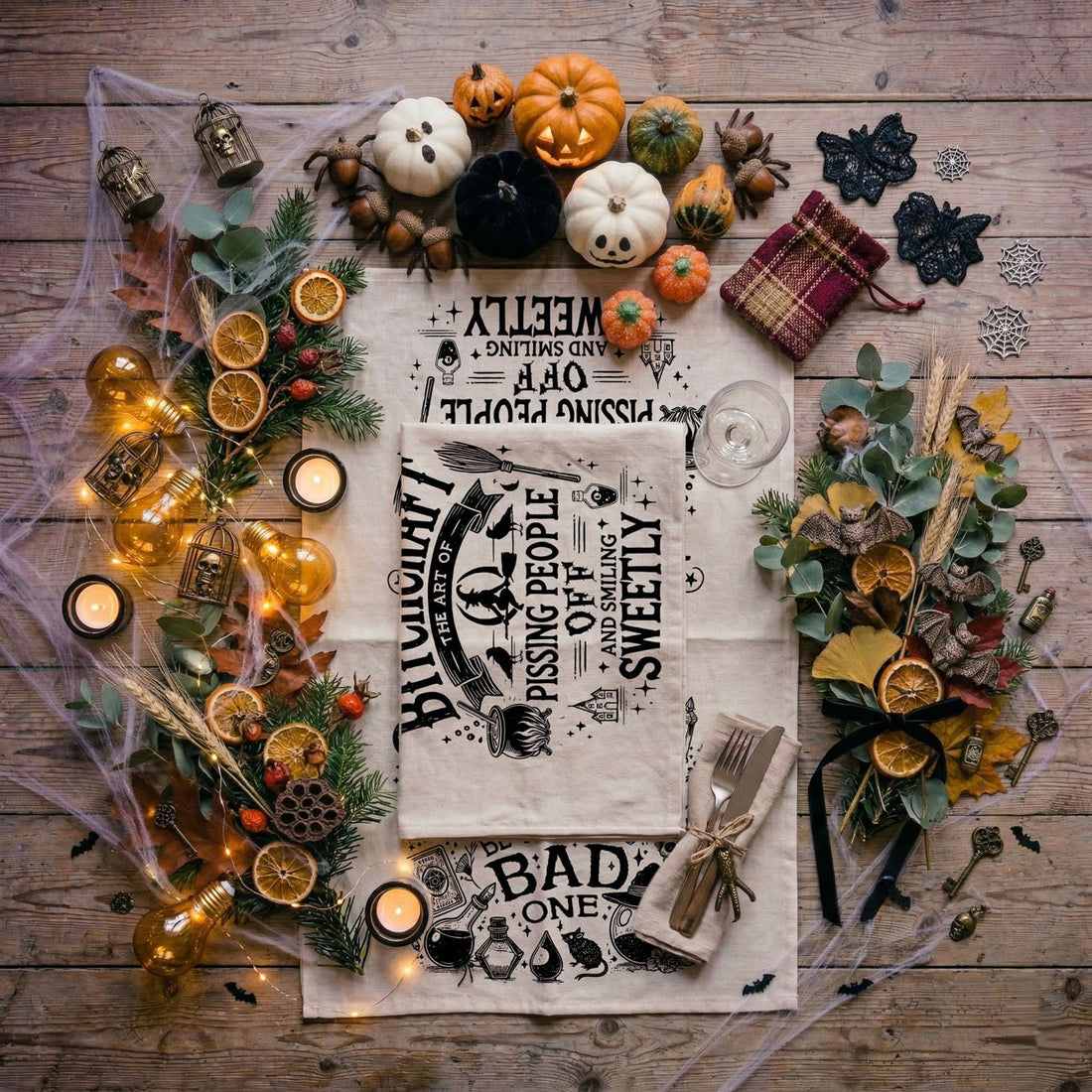 Double-Sided Witch Towel — alternate product view 6
